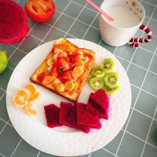 Small Pizza with Slices of Bread recipe