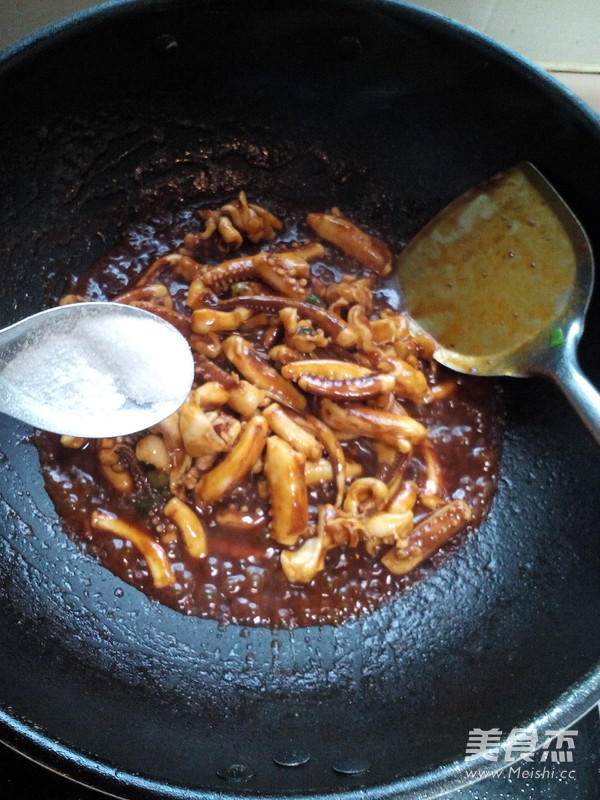 Squid Head with Spicy Sauce recipe