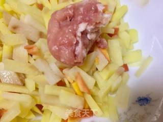 #春日美食#seaweed Minced Meat Potato Heart recipe