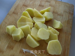 Stewed Potatoes with Chicken Nuggets recipe