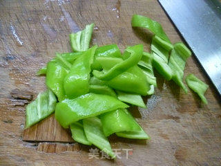 Stir-fried Cauliflower with Shrimp and Green Pepper recipe