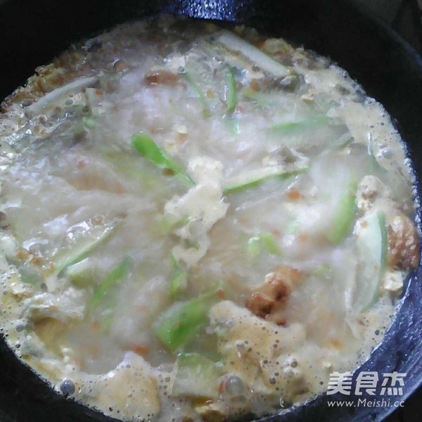 Bibo Loofah Noodle Soup recipe