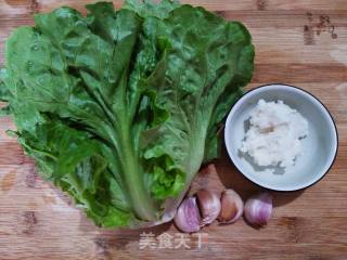 #家常菜#lard and Garlic Lettuce recipe