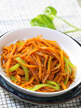 Stir-fried Carrots with Red Miso recipe