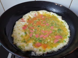 Scrambled Eggs with Hot Pepper Ham recipe