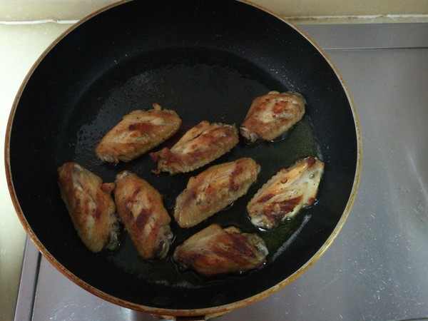Salad Fried Chicken Wings recipe