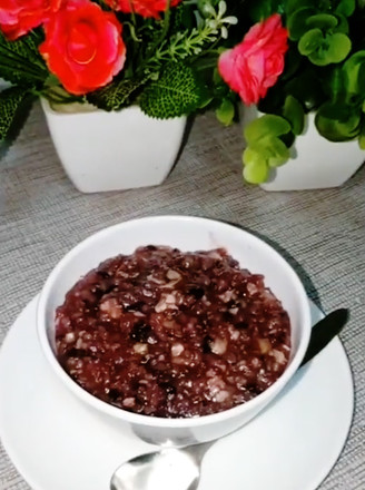 Walnut and Purple Rice Lean Pork Congee recipe