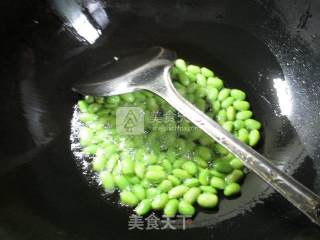 Fried Edamame with Bamboo Shoots and Dried Vegetables recipe