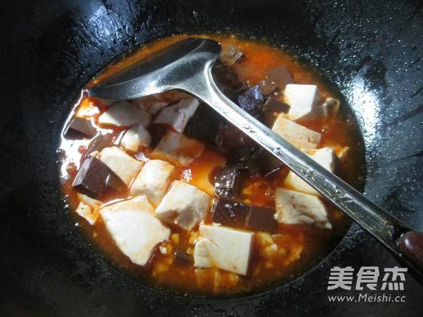 Spicy Duck Blood Tofu Soup recipe