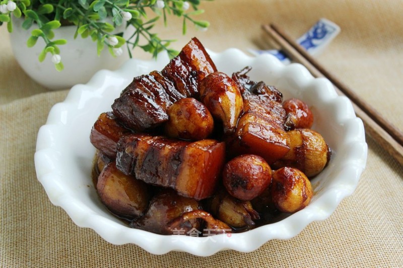 #御寒美食# Grilled Pork Belly with Mushrooms