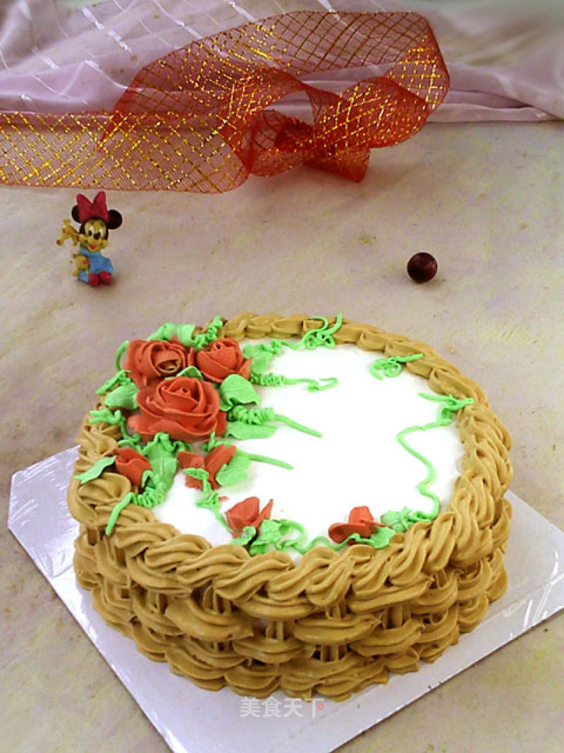 Decorating Cake: Flower Basket recipe