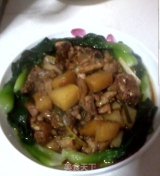Steamed Potato Chicken with Tomato Stew recipe