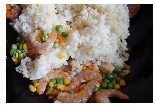 Shrimp and Melon Fried Rice recipe