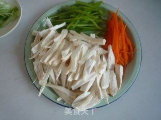 Three Shredded Eryngii Mushrooms recipe
