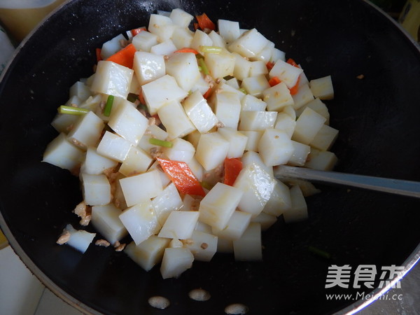 Stir-fried Jelly with Minced Meat recipe