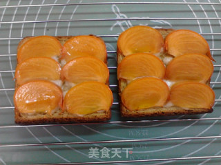 Honey Persimmon Cheese Toast recipe