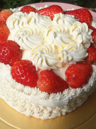 Heart Shaped Cream Cake recipe