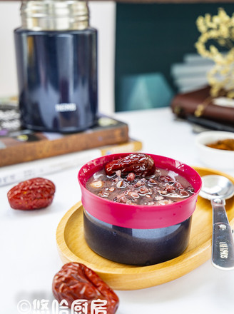 Brown Sugar Black Rice Porridge-braised Beaker Version recipe