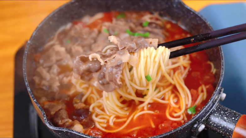 Beef Noodles in Sour Soup recipe