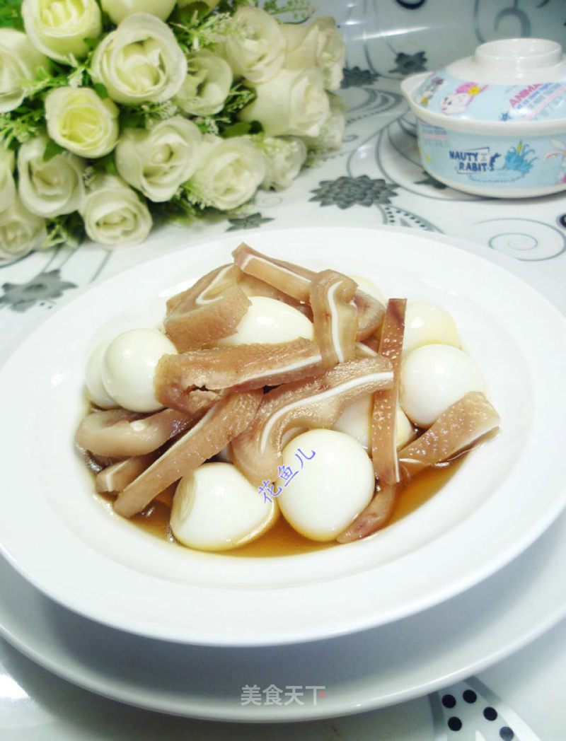 Pork Ears and Quail Eggs recipe