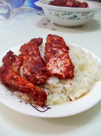 Red Rice Fish Bento recipe