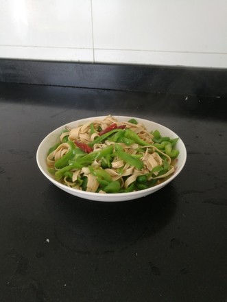 Dried Tofu with Hot Peppers recipe