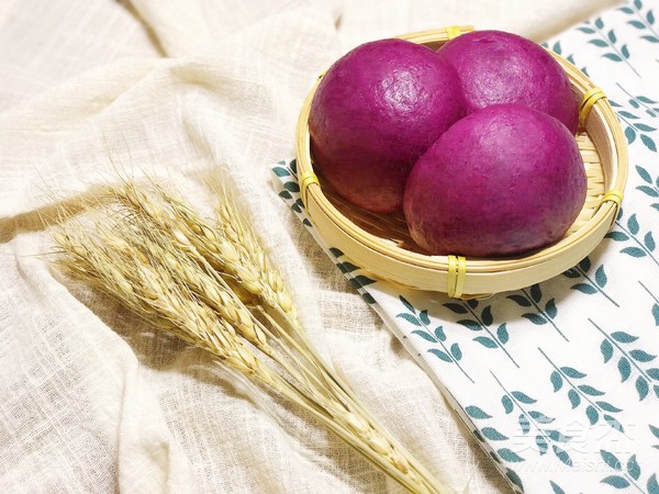 Purple Sweet Potato Mantou recipe