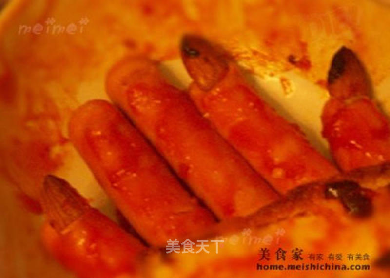 Halloween Breakfast＠＠do You Dare to Eat Such A Weird Breakfast~~sausage Fingers recipe