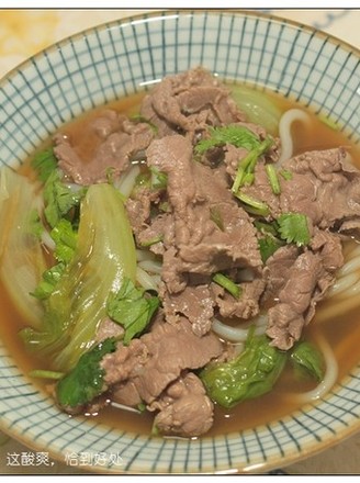 Sour and Spicy Beef Noodles: this is Just Right recipe
