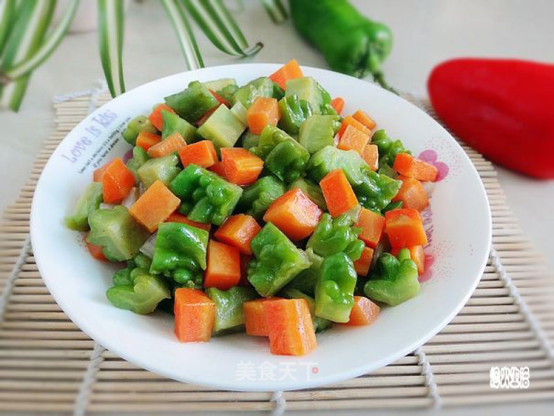 Carrot Fried Bitter Gourd recipe