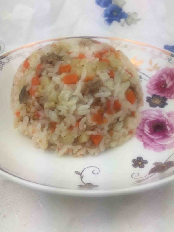 Braised Rice with Mixed Vegetables recipe