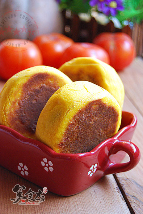 Crispy Pumpkin and Red Bean Cake recipe