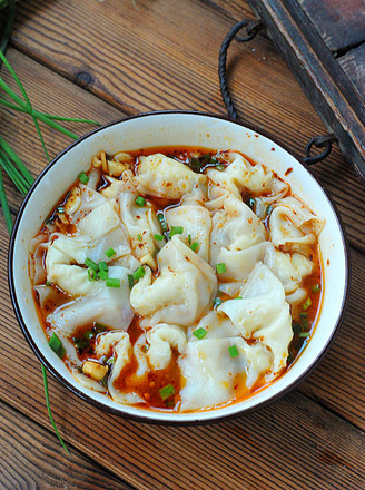 Chicken Wontons in Sour Soup recipe