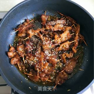 Toothpick Pork Belly recipe