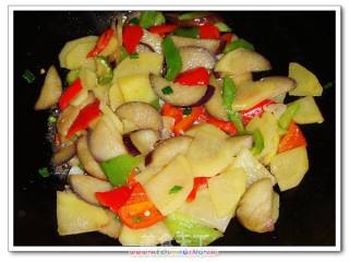 Vegetarian Sauteed Three Vegetables recipe