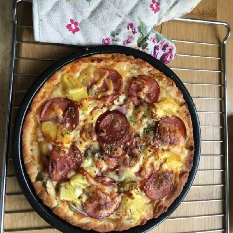 Pineapple Ham Pizza recipe