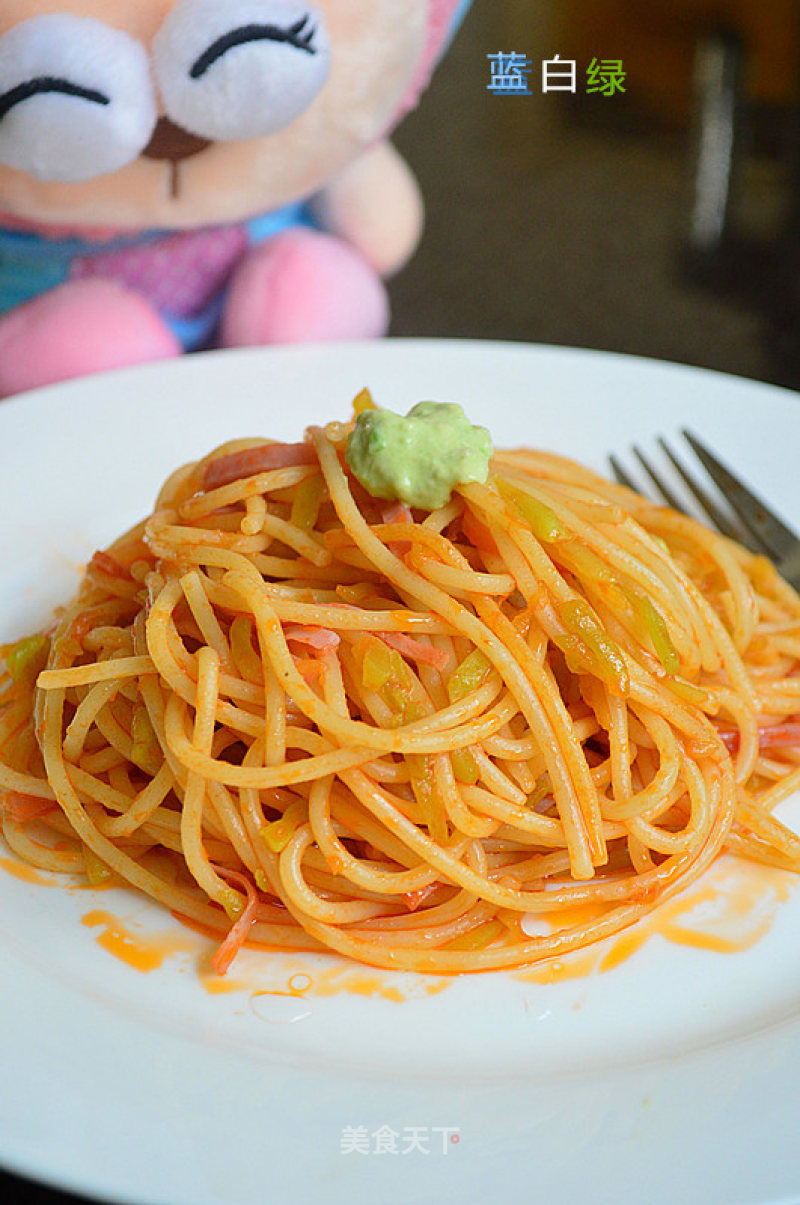 Spaghetti with Ham recipe