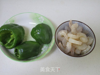 Shrimp and Stuffed Green Peppers recipe