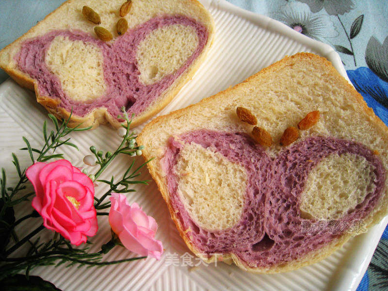 Purple Butterfly White Toast recipe