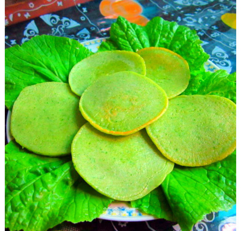 Creative Recipes for Soymilk Machine-nutritious Green Pancakes recipe