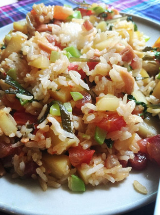 Potatoes and Vegetables Risotto