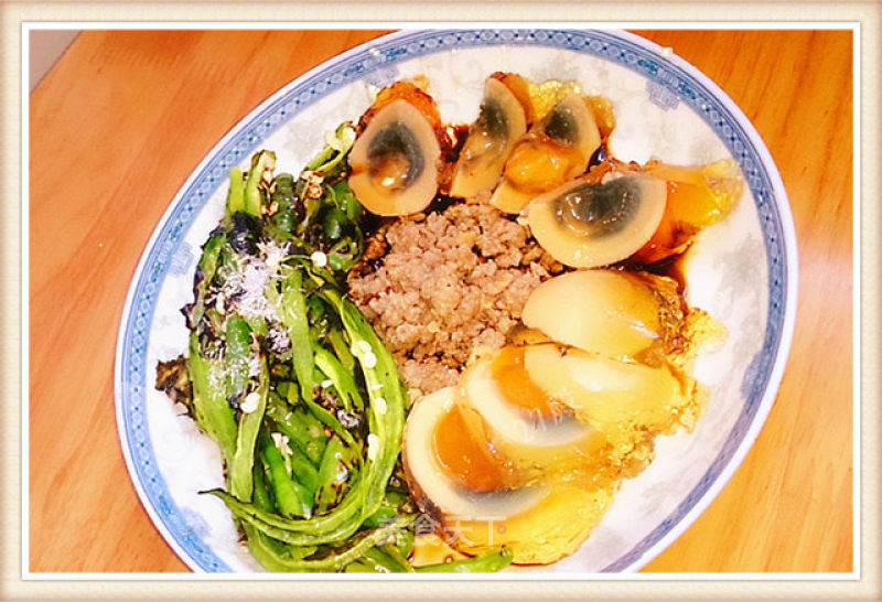 27's Cooking Diary-"preserved Eggs with Green Peppers" in Yibin recipe