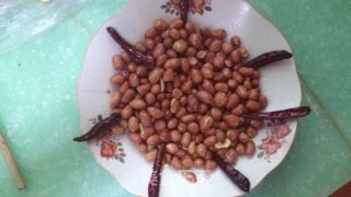 White Snowflakes Surrounded by Raw Chili Peppers recipe