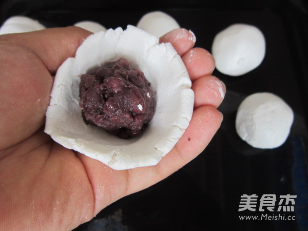 Red Bean Paste and Glutinous Rice Cake recipe