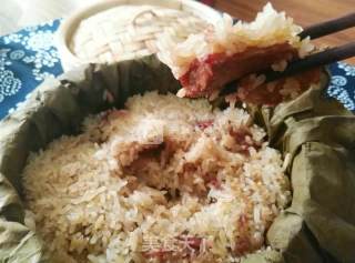 Lotus Leaf Glutinous Rice Pork Ribs recipe