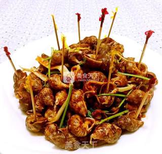 Stir-fried Snails with Garlic Chili Sauce recipe