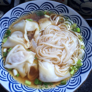 Wonton Noodle Soup with Oyster Sauce recipe