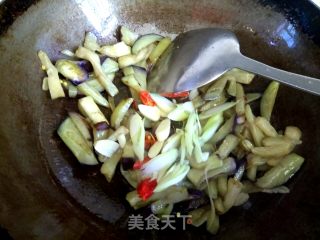 Stir-fried Pork with Eggplant and Pepper recipe