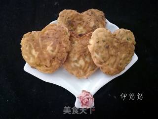 Heart-shaped Radish Pancakes recipe