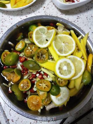 Lemon Green Mango Pickled Pepper Chicken Feet recipe